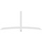 Ekena Millwork Bellingham Architectural Grade PVC Gable Bracket, 96"W x 44"H x 2"D x 4"F, 11/12 Pitch GBP096X44X0204BEL00 - alternate 5
